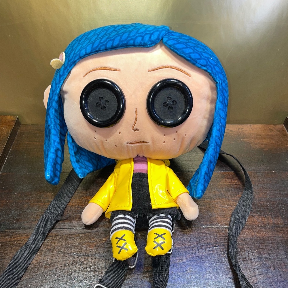 Coraline Laika Plush Doll Backpack Bag Spencers Bioworld 2024‎